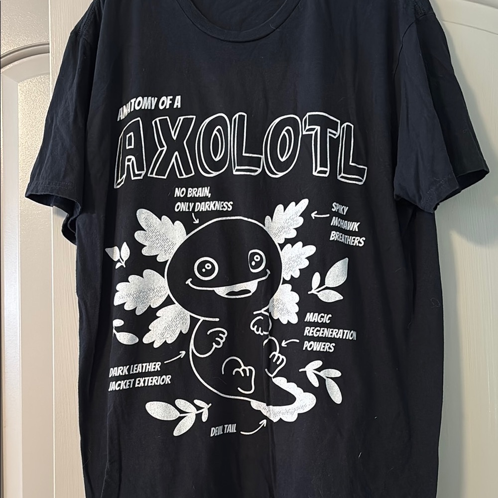 Black Axolotl Graphic Tee